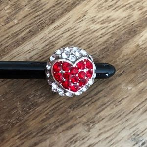 Brighton Glitter Hearts ❤️ Ring Bead - NWOT
